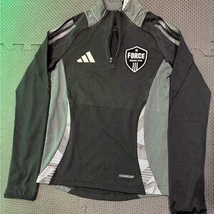 adidas Black and Gray Kids Jacket